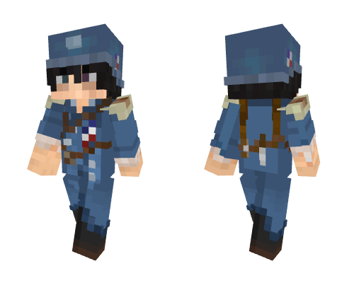The French Soldier - Helmet Minecraft skin