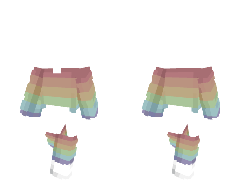 OB ~ Monochrome Rainbow Stripe Fit Minecraft skin