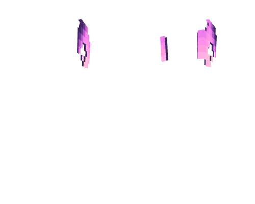 Horn Base - Dark Purple & Light Pink Ramhorns