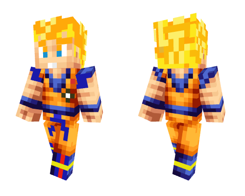 SSJ Son Goku Minecraft skin