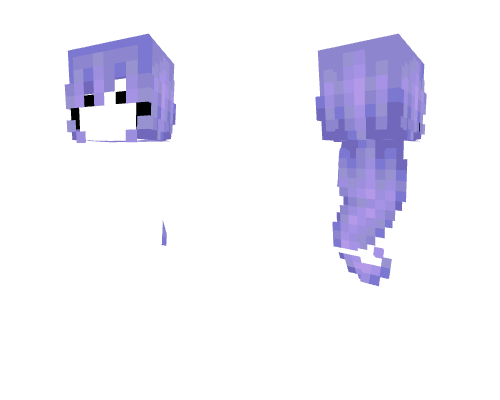 HB ~ Curled Soft Lilac Purple Minecraft skin