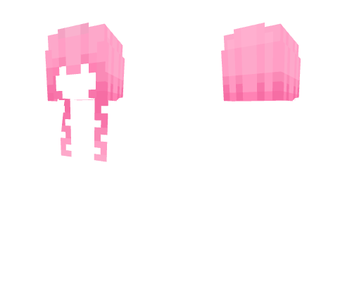 Pastel Pink Kawaii Hair Minecraft skin