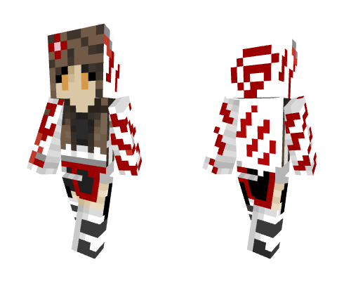 okami wolf girl 3.0 Minecraft skin