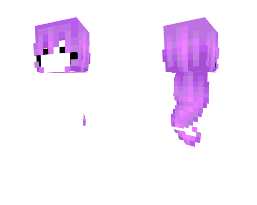 HB ~ Curled Cyber Pink Minecraft skin