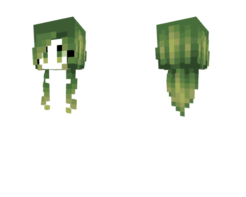 HB ~ Messy Wavy Uranium Green Minecraft skin