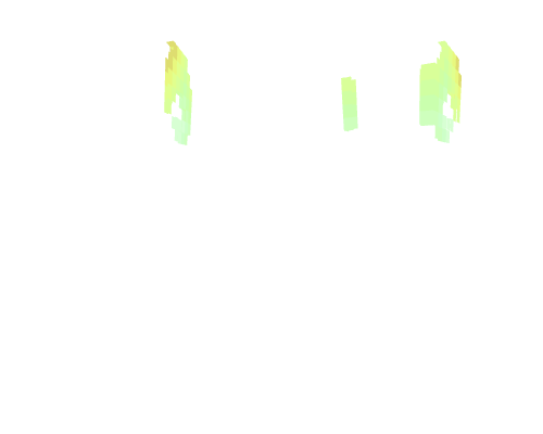 Horn Base ~ Yellow Green Blue Fade
