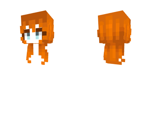 Female HB - Short Ginger Orange Fade v3