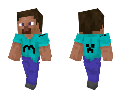 Updates Steve wearing the shirt Minecraft skin