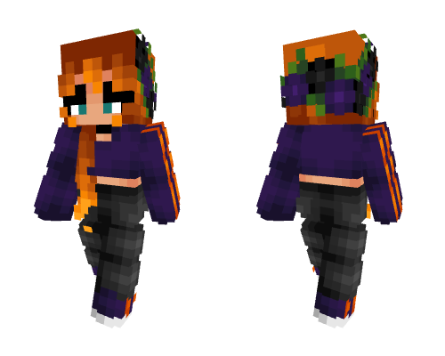 Cute Purple Halloween Girl