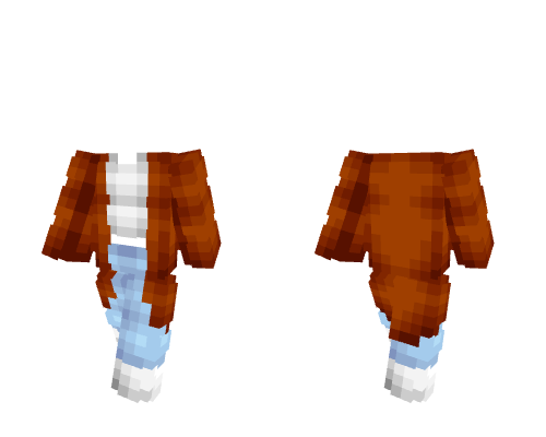 OB - Tan Orange Coat & Tshirt w/ Blue Jeans