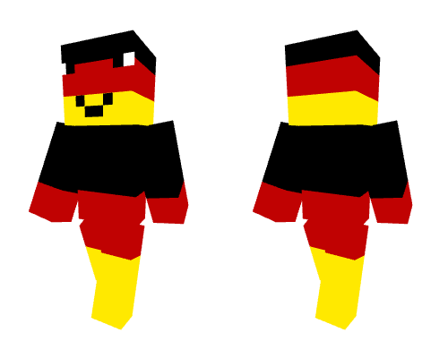 German flag as a Minecraft head