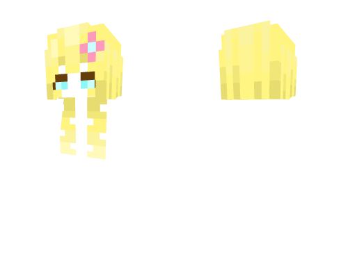 Sweet Summer Kawaii hair w/ eyes Minecraft skin