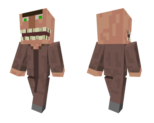Freaky villager Minecraft skin