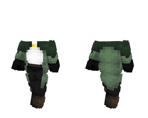 OB - Green Adventure Coat With Cloak & Sleeves
