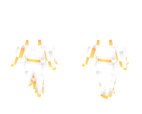 OB - White & Gold Dress Minecraft skin
