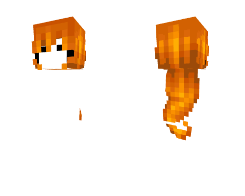 HB ~ Curled Rich Autumn Orange Minecraft skin