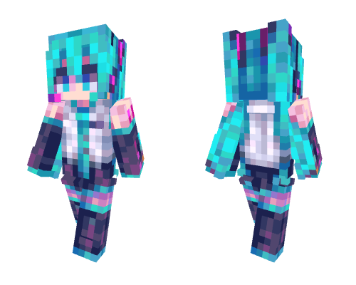 Hatsune miku with headphones