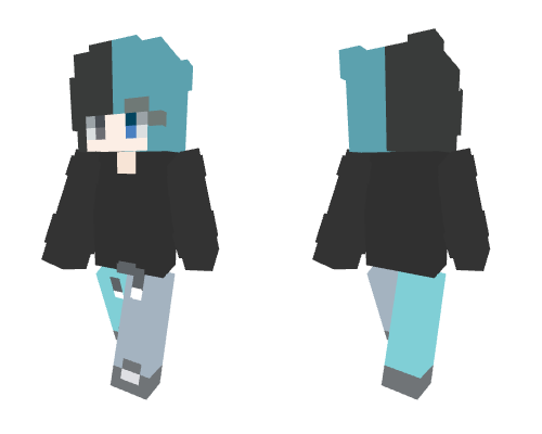 different colored haired boy