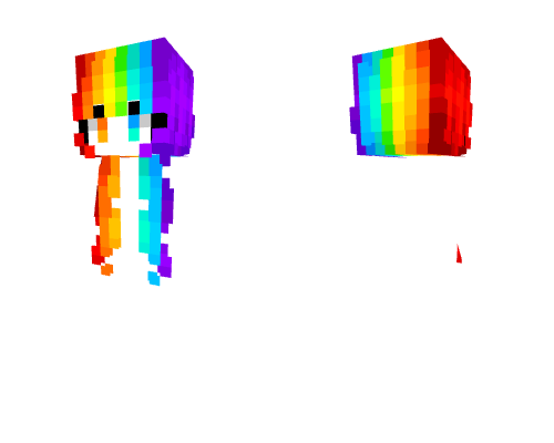 Female HB - Long Neon Rainbow v2