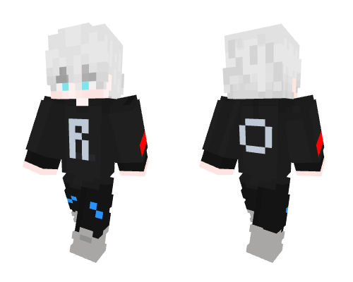 Boy w/ white hair/blue eyes