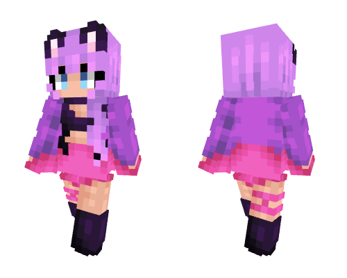 Popstar Purple & Pink Catgirl