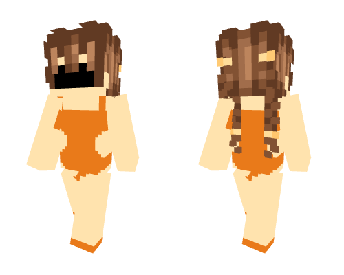 Cute Orange bathing suit Minecraft skin