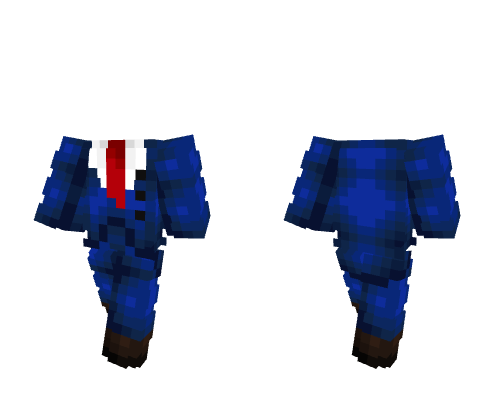 OB - Navy Blue Suit & Tie Fit