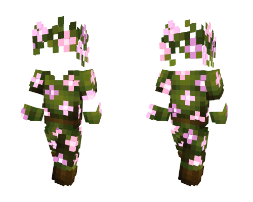 OB - Blossoming Cherry Flower Druid Costume