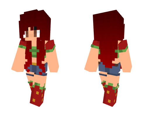 Strawberry Red Head Minecraft skin