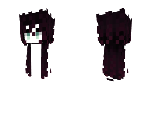 HB - Longer Curly Dark Magenta Hair