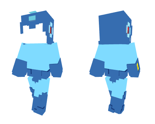 Mega Man Suit template Minecraft skin