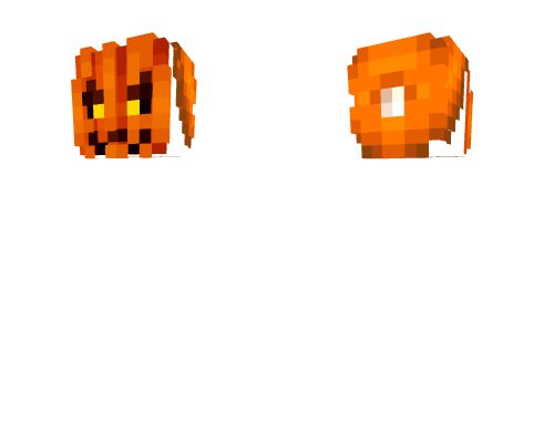 Hat/Mask Base - Pumpkin Mask + Orange Beanie