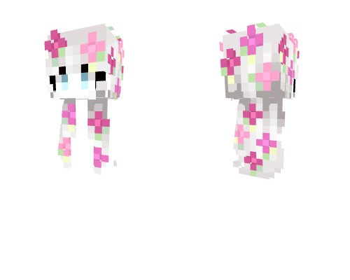 Female HB - Silver Hair w/ Cherry Blossoms