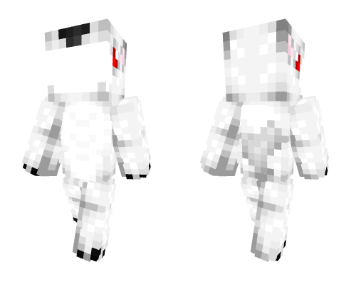OB - White Wolf Suit w/ Overlay Head