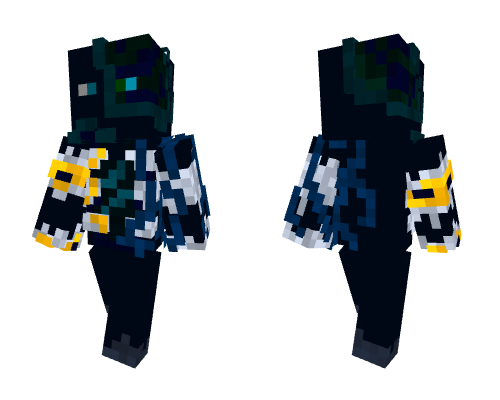 the sculk golem v2 - Minecraft Skin 3D Preview