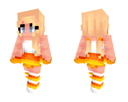 Cute Halloween Candy Corn eGirl