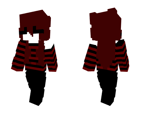 black and red egirl