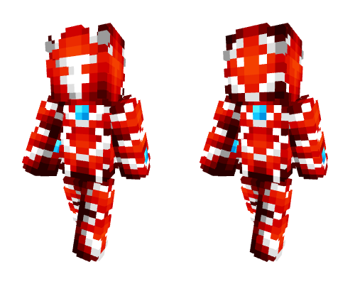 Futuristic Red Space Knight