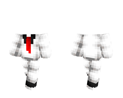 OB - Fancy White Suit w/ Red Tie