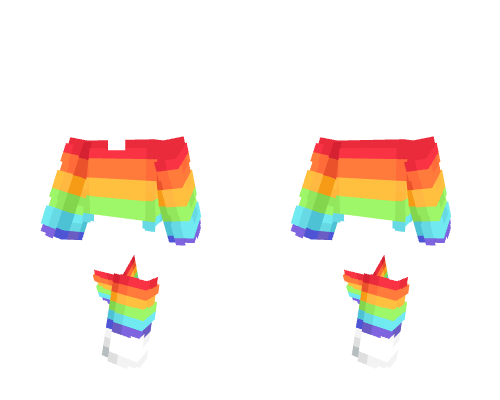 OB ~ Pastel Pride Rainbow Sweater w/ Socks Minecraft skin