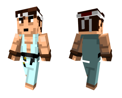 Ryu (SFII: Turbo/Hyper Fighting) Minecraft skin