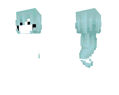 HB ~ Curled Minty Fresh Green Minecraft skin