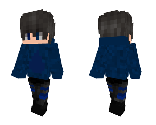 Cool Blue guy Minecraft skin