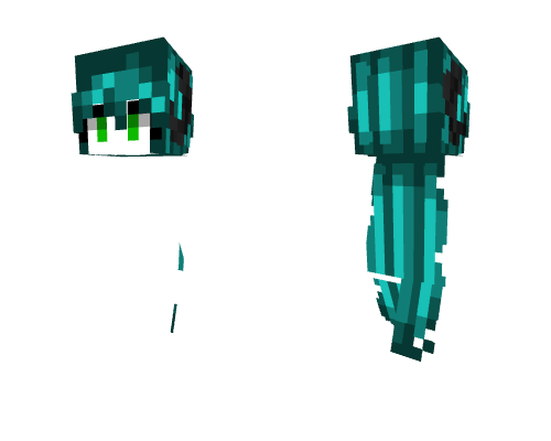 Female HB - Dark Cyan w/ Horns