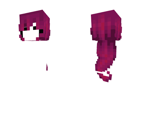 HB ~ Curled Dragonfruit Magenta Minecraft skin