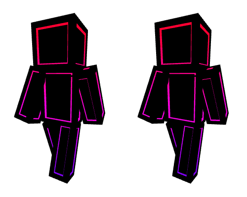 Red-Purple Gradient Outline