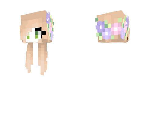 Female HB - Straight Blonde w/ Big Bangs & Flower Crown