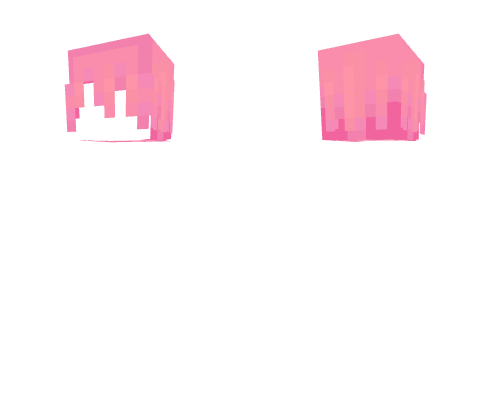 HB ~ Long Messy Starburst Pink Bangs Minecraft skin