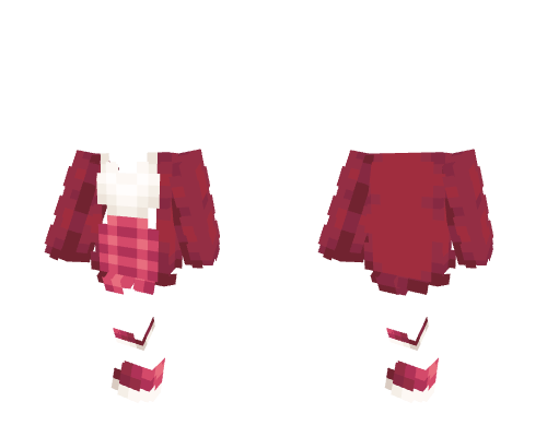 OB - Tanktop w/ Plaid Skirt & Coat