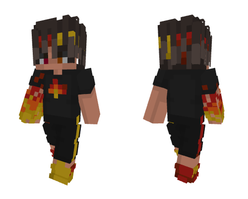 flame Minecraft skin